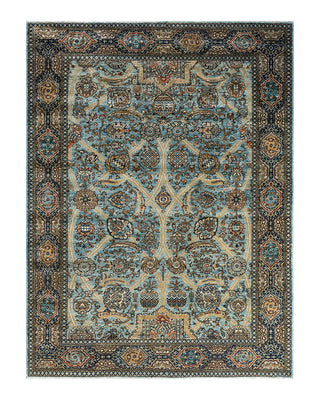 Traditional Serapi Wool Hand Knotted Blue Area Rug 6' 2" x 8' 3"