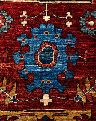 Traditional Serapi Wool Hand Knotted Red Area Rug 6' 2" x 8' 8"
