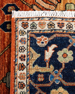 Traditional Hand-Knotted Serapi Orange Area Rug 6' 3" x 8' 11"