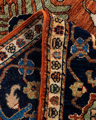 Traditional Hand-Knotted Serapi Orange Area Rug 6' 3" x 8' 11"