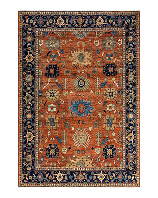 Traditional Serapi Wool Hand Knotted Orange Area Rug 6' 3" x 8' 11"
