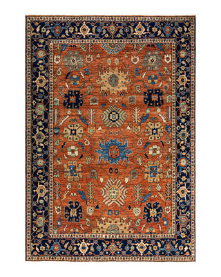Traditional Serapi Wool Hand Knotted Orange Area Rug 6' 3" x 8' 11"