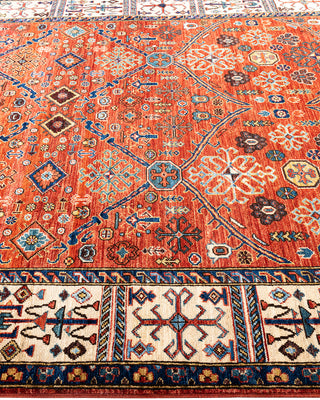 Traditional Hand-Knotted Serapi Red Area Rug 6' 0" x 8' 11"