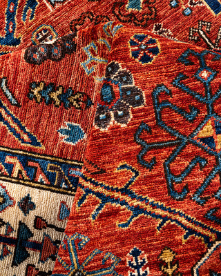 Traditional Hand-Knotted Serapi Red Area Rug 6' 0" x 8' 11"