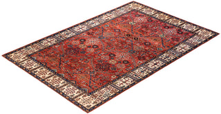 Traditional Serapi Wool Hand Knotted Red Area Rug 6' 0" x 8' 11"