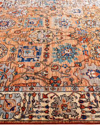 Traditional Hand-Knotted Serapi Orange Area Rug 5' 10" x 8' 11"