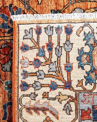 Traditional Hand-Knotted Serapi Orange Area Rug 5' 10" x 8' 11"