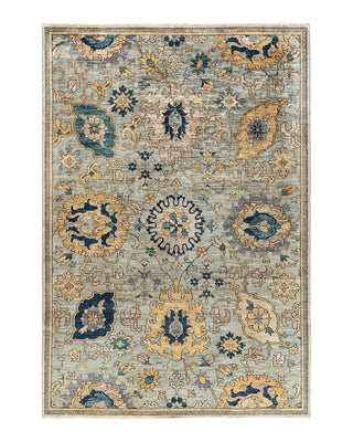 Traditional Serapi Wool Hand Knotted Gray Area Rug 6' 6" x 9' 7"
