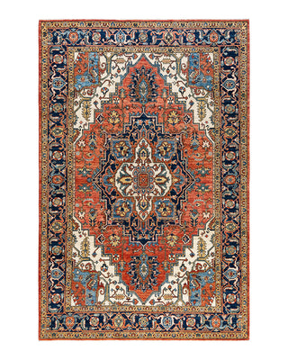 Traditional Serapi Wool Hand Knotted Red Area Rug 5' 9" x 8' 8"