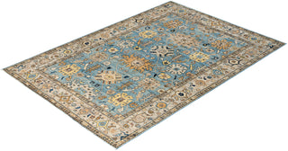 Traditional Serapi Wool Hand Knotted Blue Area Rug 5' 11" x 8' 7"