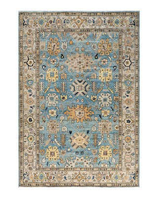 Traditional Serapi Wool Hand Knotted Blue Area Rug 5' 11" x 8' 7"