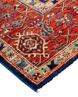 Traditional Serapi Wool Hand Knotted Blue Area Rug 5' 10" x 8' 10"