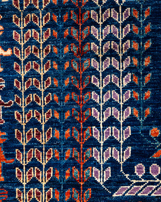 Traditional Hand-Knotted Serapi Blue Area Rug 5' 10" x 8' 10"