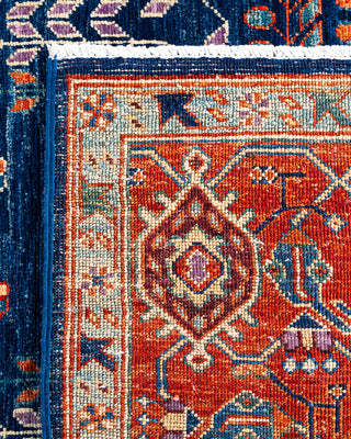 Traditional Hand-Knotted Serapi Blue Area Rug 5' 10" x 8' 10"