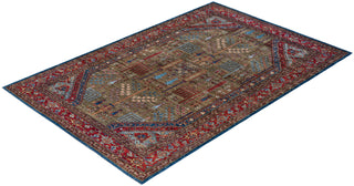 Traditional Hand-Knotted Serapi Green Area Rug 5' 10" x 8' 9"