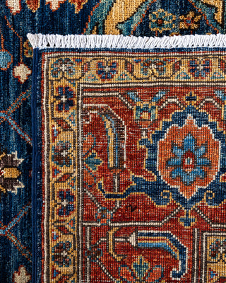 Traditional Hand-Knotted Serapi Blue Area Rug 5' 8" x 8' 9"