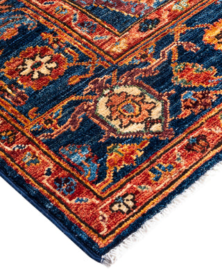 Traditional Serapi Wool Hand Knotted Blue Area Rug 5' 10" x 9' 1"