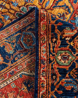 Traditional Hand-Knotted Serapi Blue Area Rug 5' 10" x 9' 1"