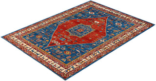 Traditional Serapi Wool Hand Knotted Blue Area Rug 6' 0" x 8' 5"