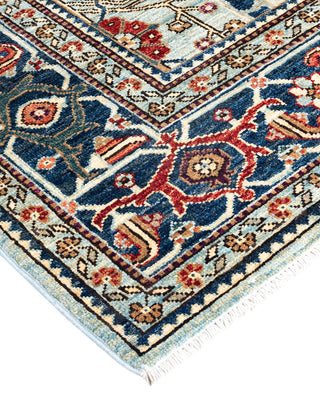 Traditional Serapi Wool Hand Knotted Blue Area Rug 6' 1" x 8' 11"