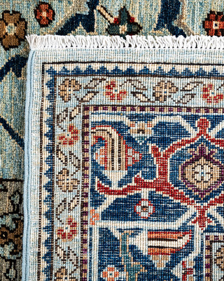 Traditional Hand-Knotted Serapi Light Blue Area Rug 6' 1" x 8' 11"