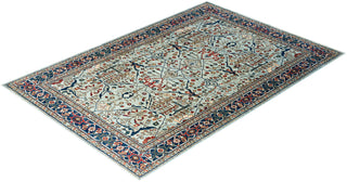 Traditional Serapi Wool Hand Knotted Blue Area Rug 6' 1" x 8' 11"