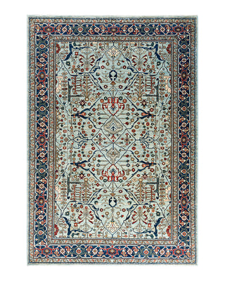 Traditional Serapi Wool Hand Knotted Blue Area Rug 6' 1" x 8' 11"