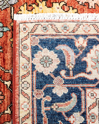 Traditional Hand-Knotted Serapi Orange Area Rug 4' 0" x 5' 11"