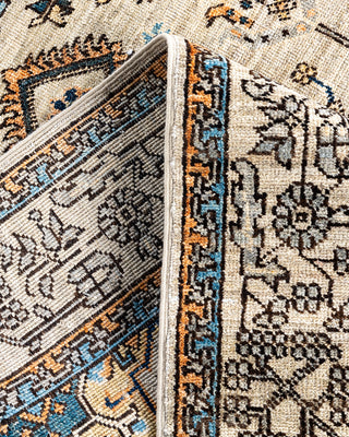 Traditional Hand-Knotted Serapi Beige Area Rug 4' 1" x 5' 10"