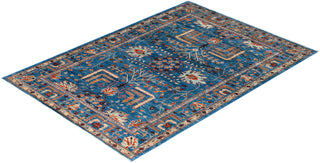 Traditional Serapi Wool Hand Knotted Blue Area Rug 4' 2" x 6' 0"