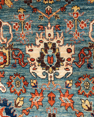 Traditional Hand-Knotted Serapi Light Blue Area Rug 3' 10" x 6' 4"