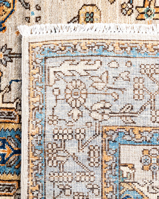 Traditional Hand-Knotted Serapi Beige Area Rug 3' 11" x 5' 10"