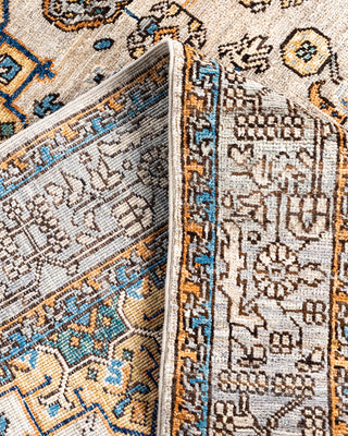 Traditional Hand-Knotted Serapi Beige Area Rug 3' 11" x 5' 10"