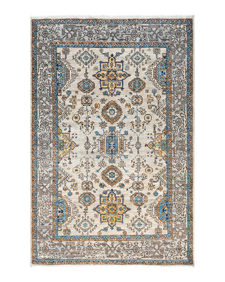 Traditional Serapi Wool Hand Knotted Beige Area Rug 3' 11" x 5' 10"