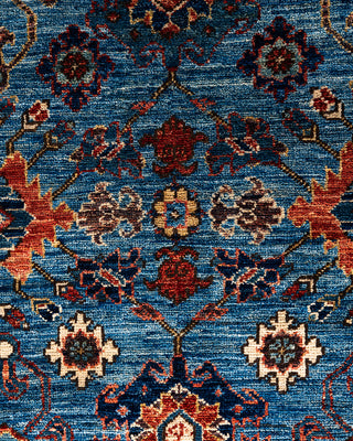 Traditional Serapi Wool Hand Knotted Blue Area Rug 4' 0" x 5' 8"