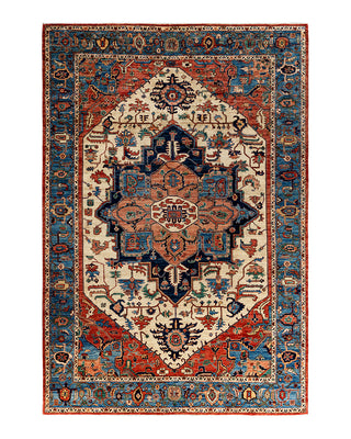 Traditional Serapi Wool Hand Knotted Orange Area Rug 8' 11" x 13' 0"