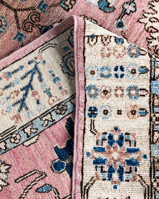 Traditional Hand-Knotted Serapi Pink Area Rug 4' 2" x 6' 2"