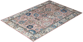 Traditional Hand-Knotted Serapi Pink Area Rug 4' 2" x 6' 2"