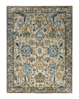 Traditional Serapi Wool Hand Knotted Beige Area Rug 4' 4" x 5' 8"