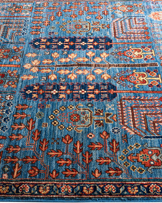 Traditional Serapi Wool Hand Knotted Blue Area Rug 4' 3" x 6' 2"