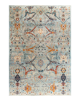 Traditional Serapi Wool Hand Knotted Blue Area Rug 9' 10" x 14' 2"