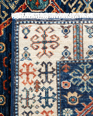 Traditional Hand-Knotted Serapi Blue Area Rug 4' 1" x 5' 11"