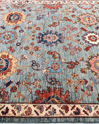 Traditional Serapi Wool Hand Knotted Blue Area Rug 4' 3" x 6' 1"