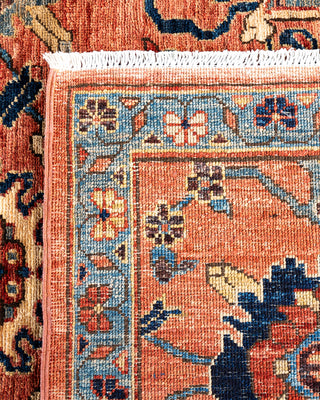 Traditional Serapi Wool Hand Knotted Orange Area Rug 4' 1" x 6' 4"