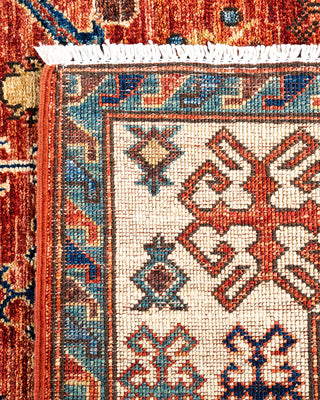 Traditional Hand-Knotted Serapi Orange Area Rug 4' 0" x 5' 11"