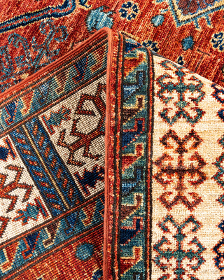 Traditional Hand-Knotted Serapi Orange Area Rug 4' 0" x 5' 11"