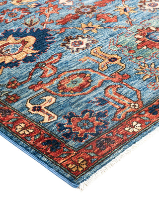 Traditional Serapi Wool Hand Knotted Blue Area Rug 3' 10" x 5' 11"