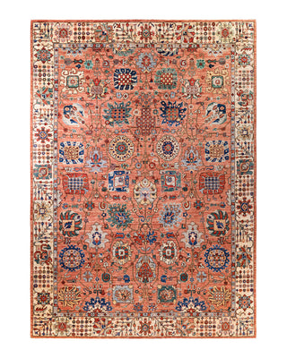 Traditional Serapi Wool Hand Knotted Orange Area Rug 8' 8" x 12' 2"