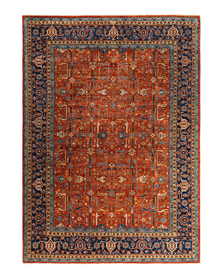 Traditional Serapi Wool Hand Knotted Orange Area Rug 8' 9" x 12' 3"