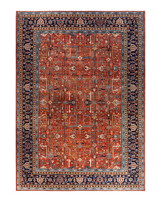 Traditional Serapi Wool Hand Knotted Red Area Rug 10' 2" x 14' 0"